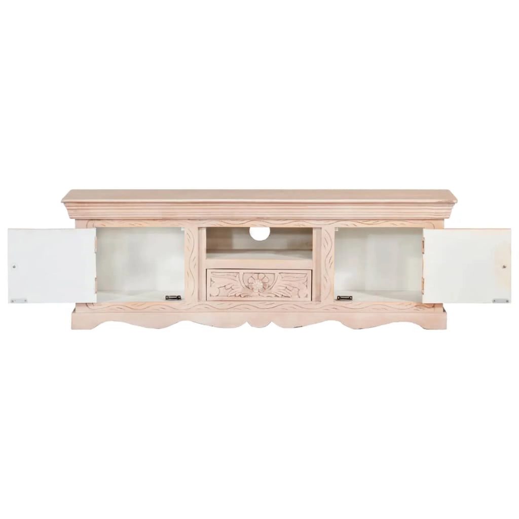Mango Wood TV Cabinet with Storage Drawer and 2 Doors D825785