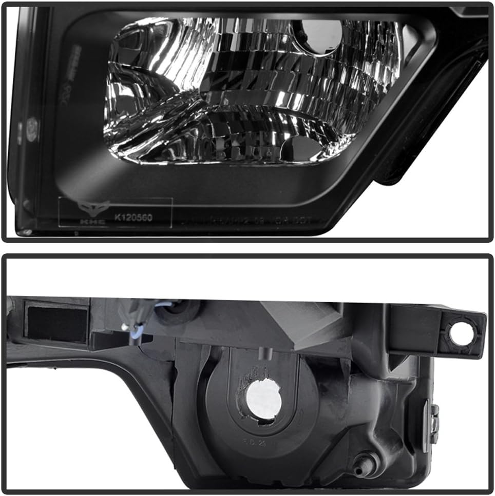 Black SMD LED Halo Projector Headlights I155008
