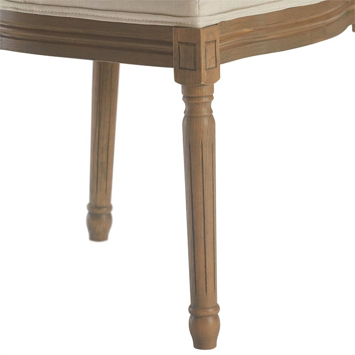 Round Dining Chair Set of 2 Cream W761539