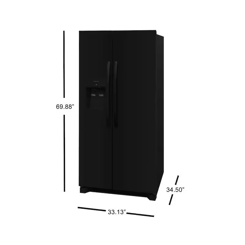 22.3 cu. ft. Side by Side Refrigerator in Black T5932