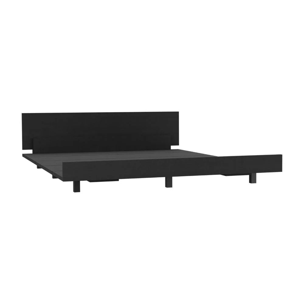 Smokey Oak Twin Size Bed A550