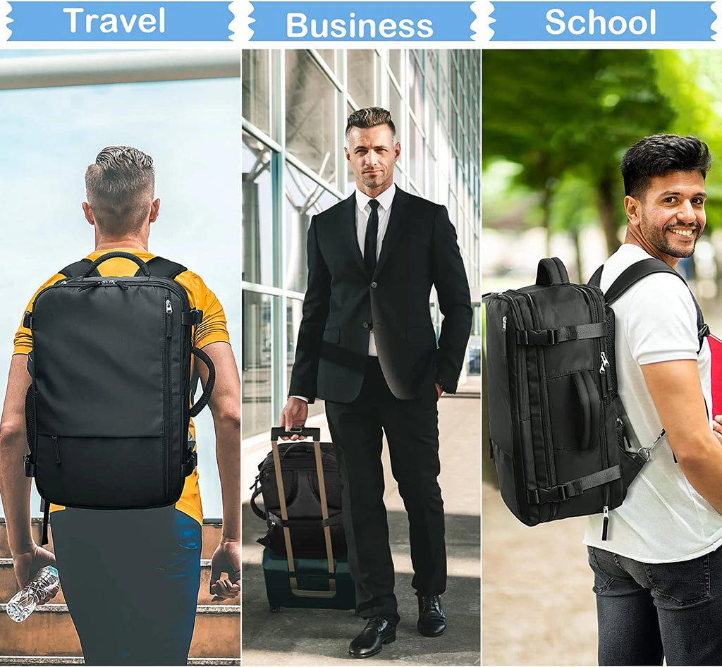 Extra Large 40L Waterproof Travel Backpack (Black) A176