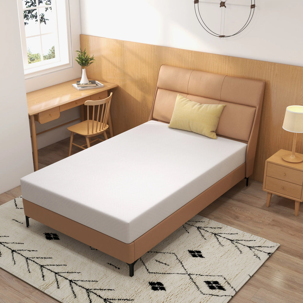 Twin Size Green Tea Gel Memory Foam Mattress P715449