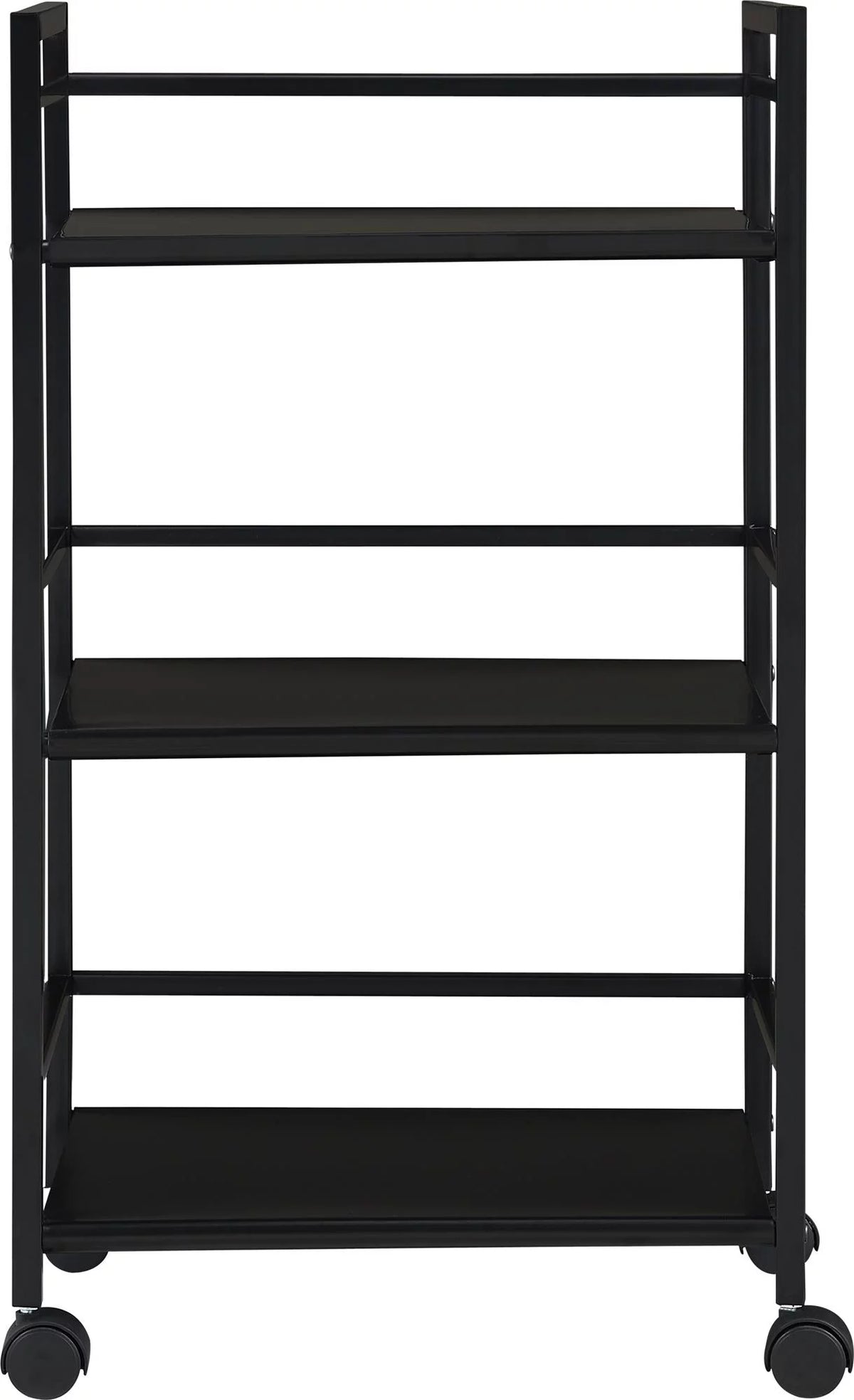 3 Shelf Metal Rolling Utility Cart, Black S455