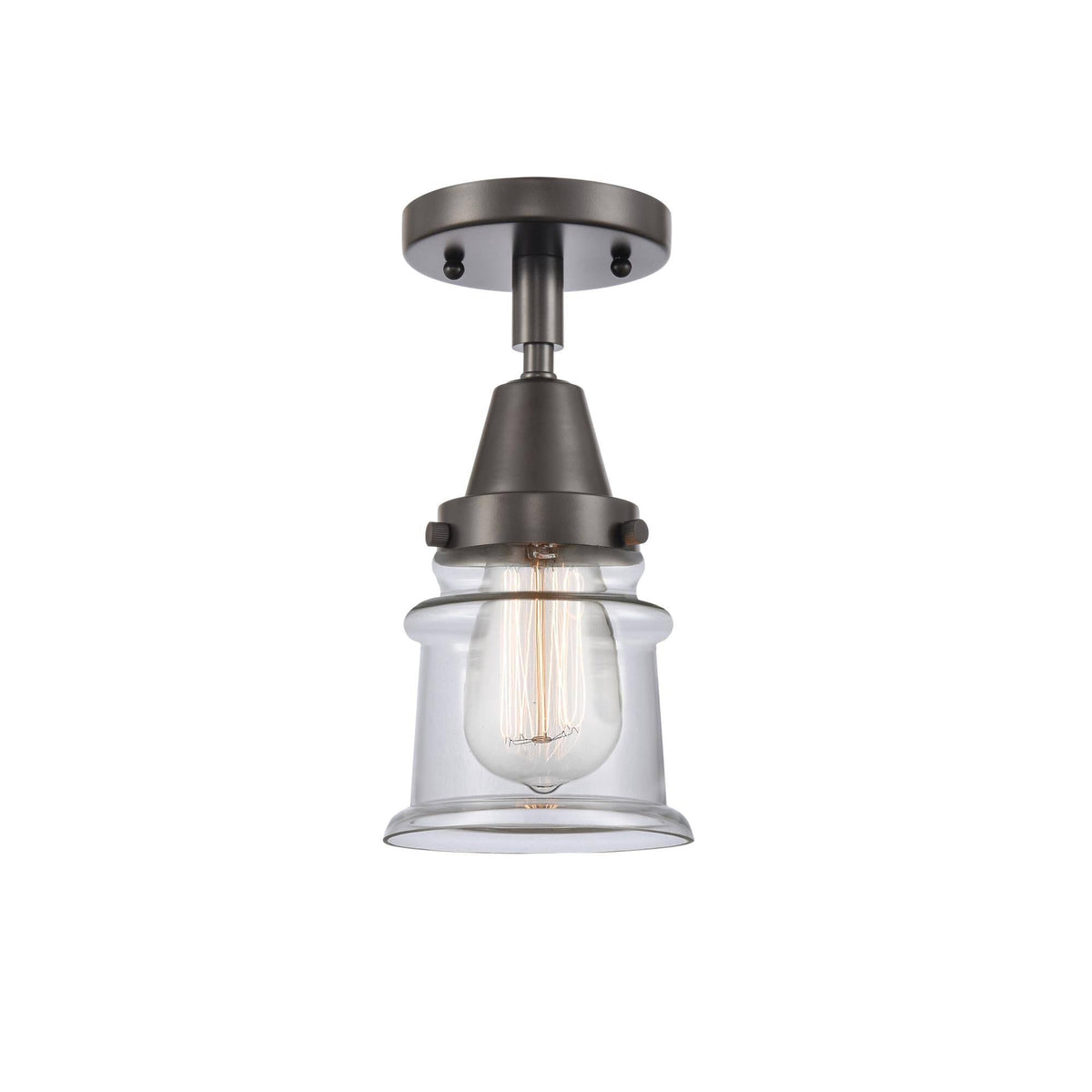 Small Canton 1 Light 6 inch Flush Mount in Oil Rubbed Bronze P30023