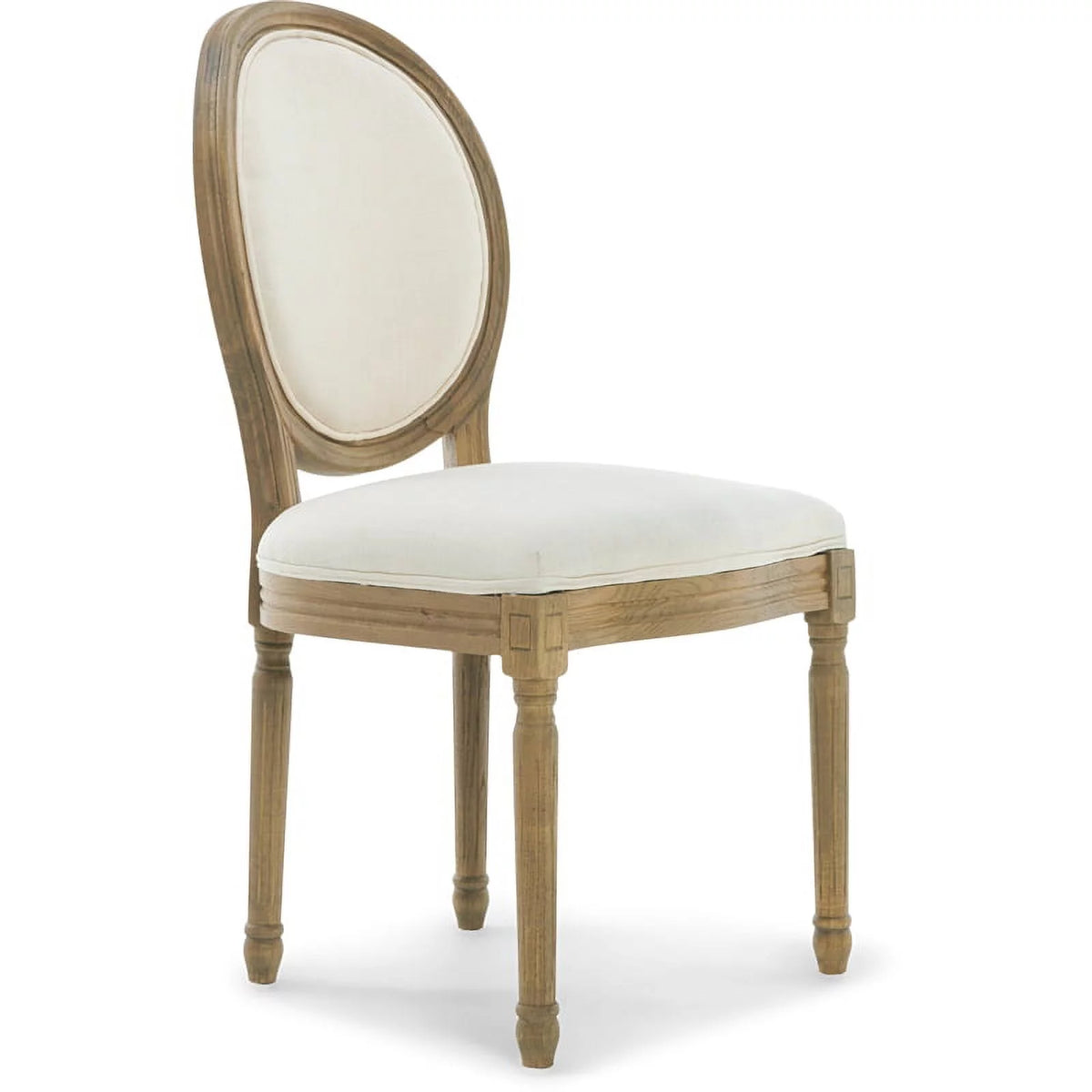 Round Dining Chair Set of 2 Cream W761539