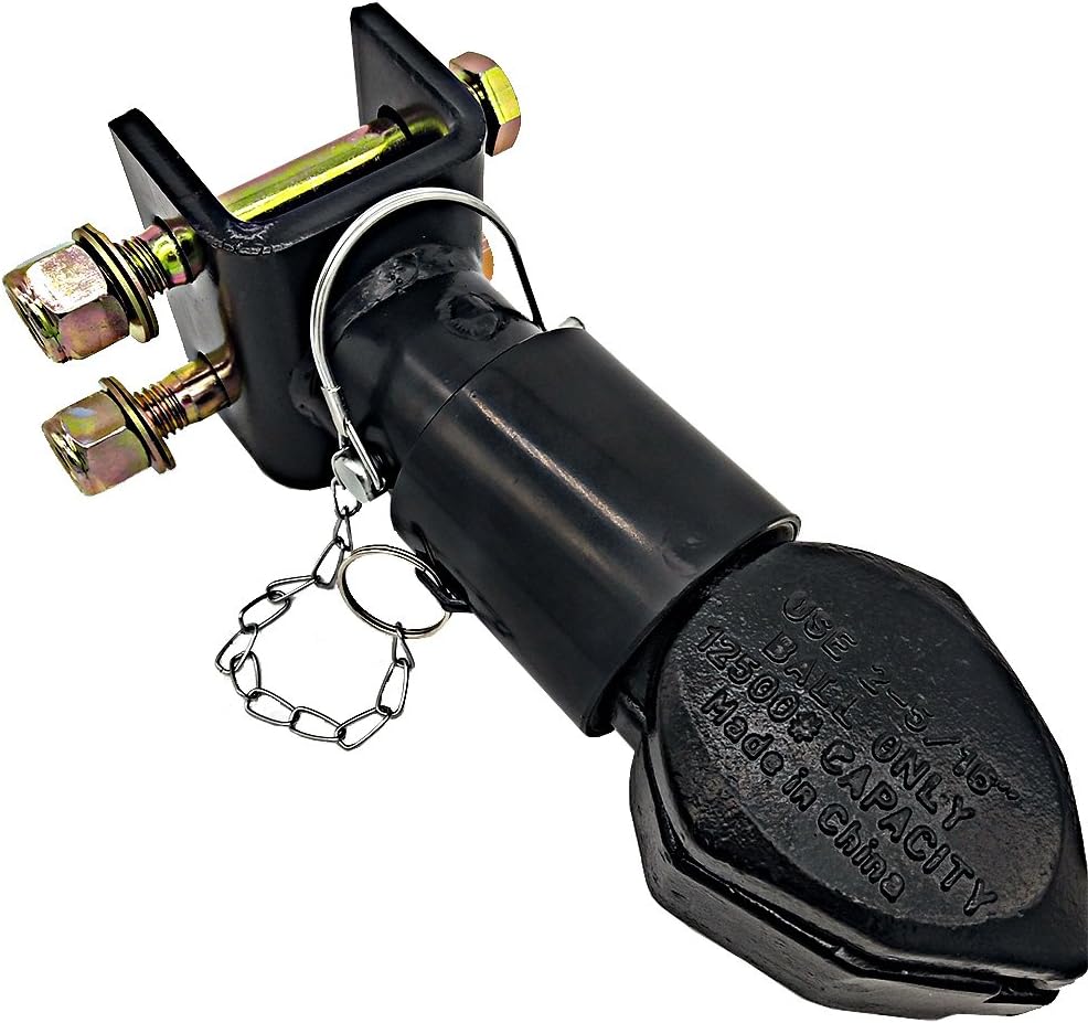 Black Gooseneck Trailer Coupler 2 Ball Pack of 2 Q805