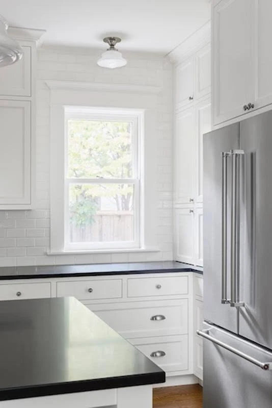 Satin Nickel Semi Flush Light M9960