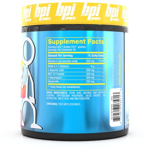 BCAA Powder Sports Drink with Branched Chain Amino Acids - Lemon Squeeze - 25 Servings T6234