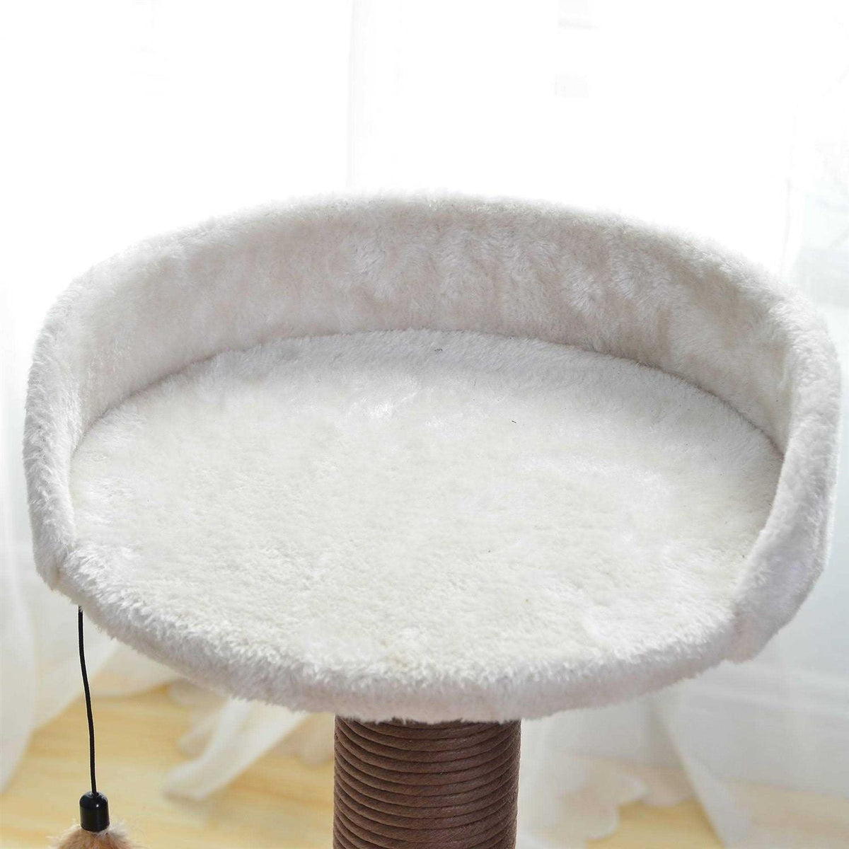 Cat Tree with Feather Toy and Cat Hammock F24243