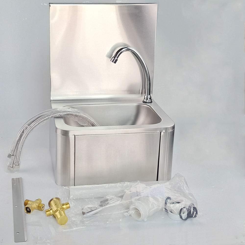 Stainless Steel Wall Mount Hand Wash Sink with Faucet D731813