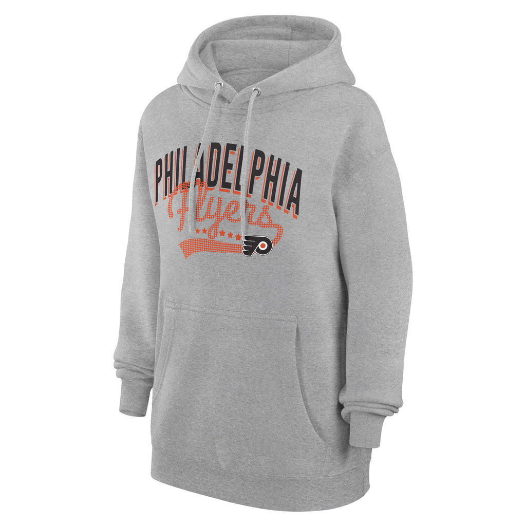 Gray Philadelphia Flyers Filigree Logo Pullover Hoodie V175577
