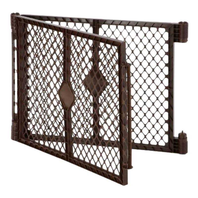 Brown Two-Panel Pet Gate Extension L305698