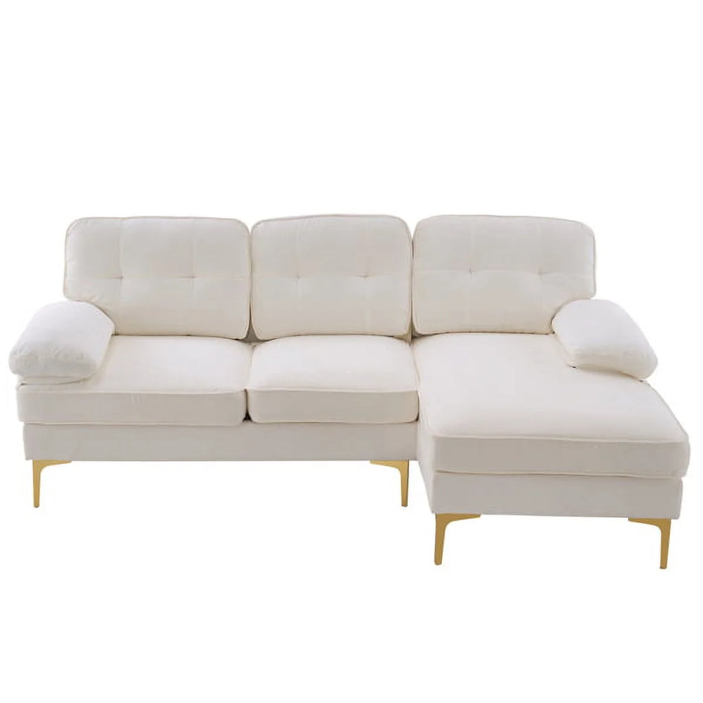 White Convertible Sectional Sofa S970091