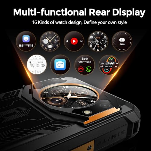 Rugged Unlocked Smartphone Dual Screen 10600mAh Battery 15+128GB Storage E959