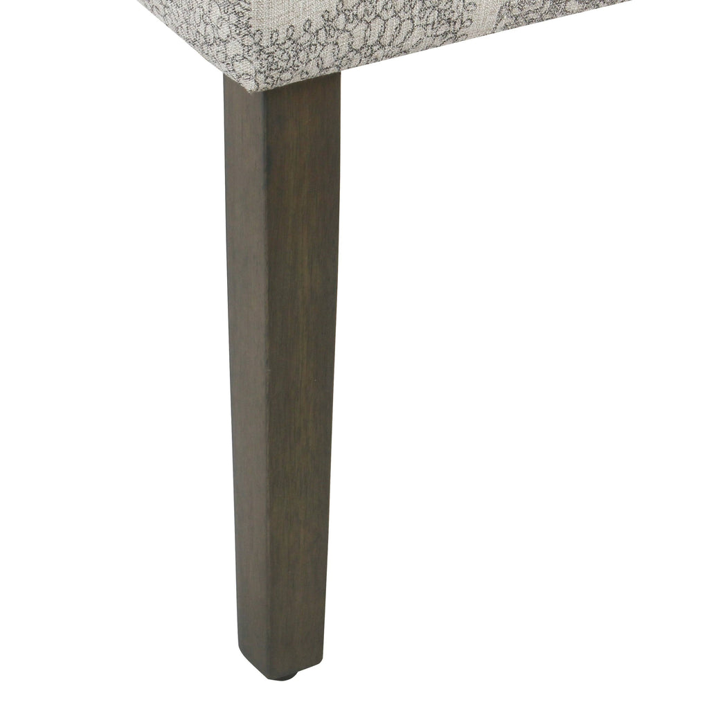Gray Medallion Parsons Dining Chair (Set of 2) Q7903