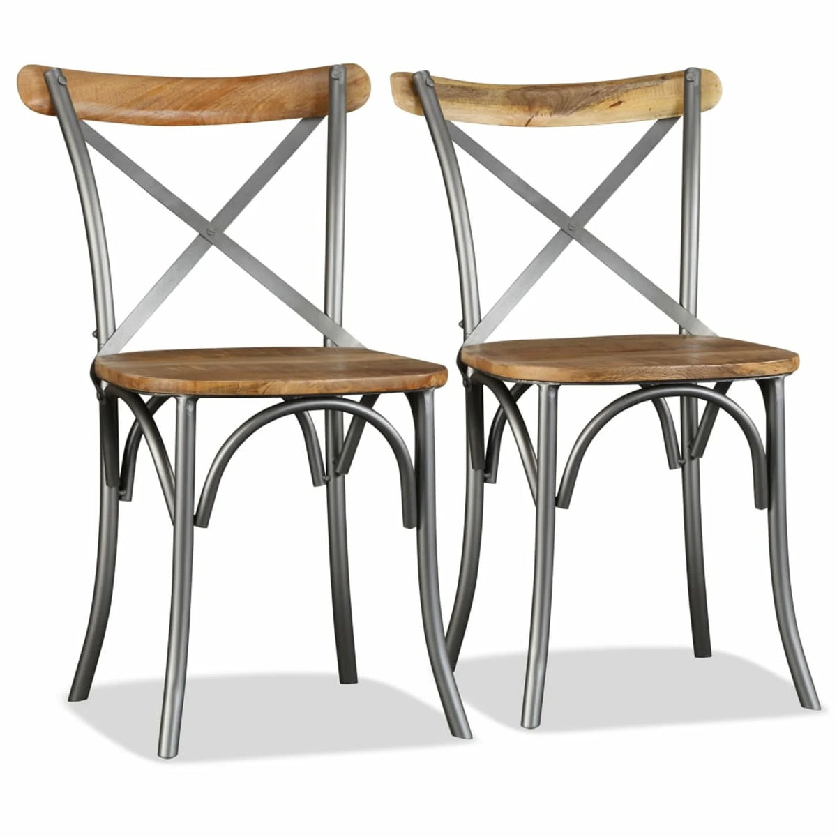 2 Piece Mango Wood Dining Chairs B669