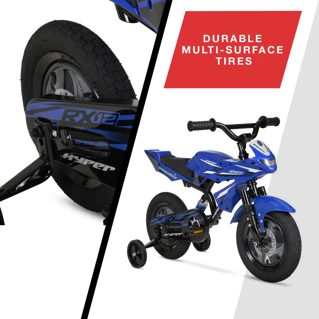 Blue 12 Boys Bike with Training Wheels N5880