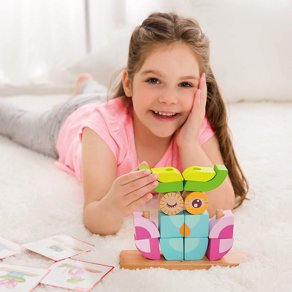 Wooden Stacking Owl Blocks Set A216566
