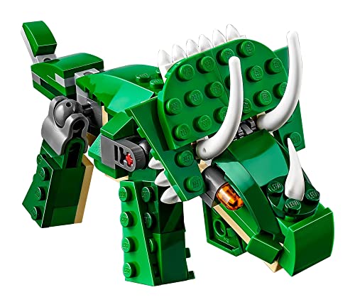 LEGO Creator 3 in 1 Mighty Dinosaur Toy, Transforms from T. rex to Triceratops to Pterodactyl Dinosaur Figures, 31058 S6488