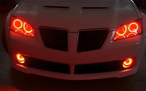 3-Inch Projector Fog Light Kit with 40-SMD Red LED Halo Ring U768