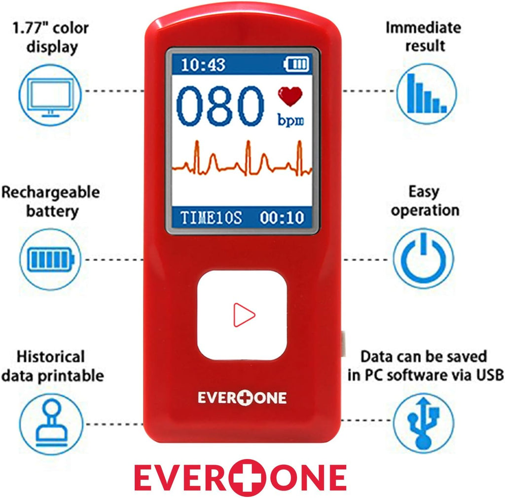 Portable Bluetooth ECG/EKG Monitor C429