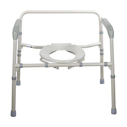 Heavy Duty Bariatric Folding Commode Chair M8398