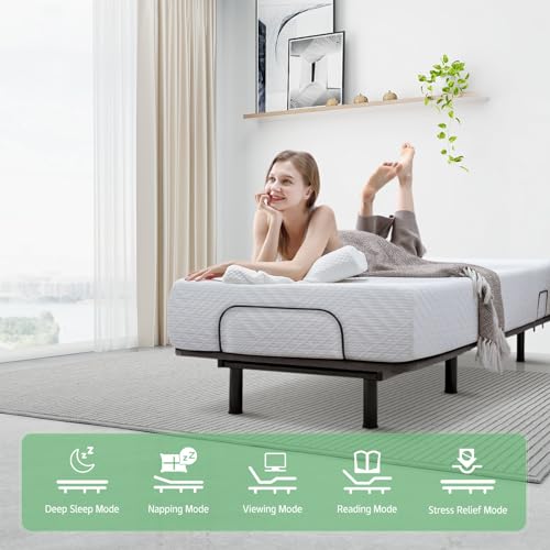 Adjustable Bed Base Queen with Wireless Remote Control E184978