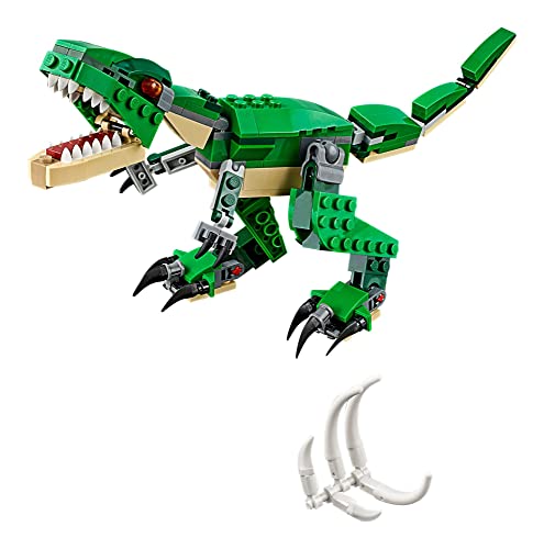 LEGO Creator 3 in 1 Mighty Dinosaur Toy, Transforms from T. rex to Triceratops to Pterodactyl Dinosaur Figures, 31058 S6488