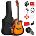 Black Matte 12 String Acoustic Electric Guitar N107469