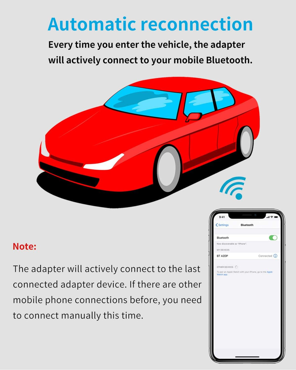 Bluetooth 5.0 Car Adapter with AptX HD V6577