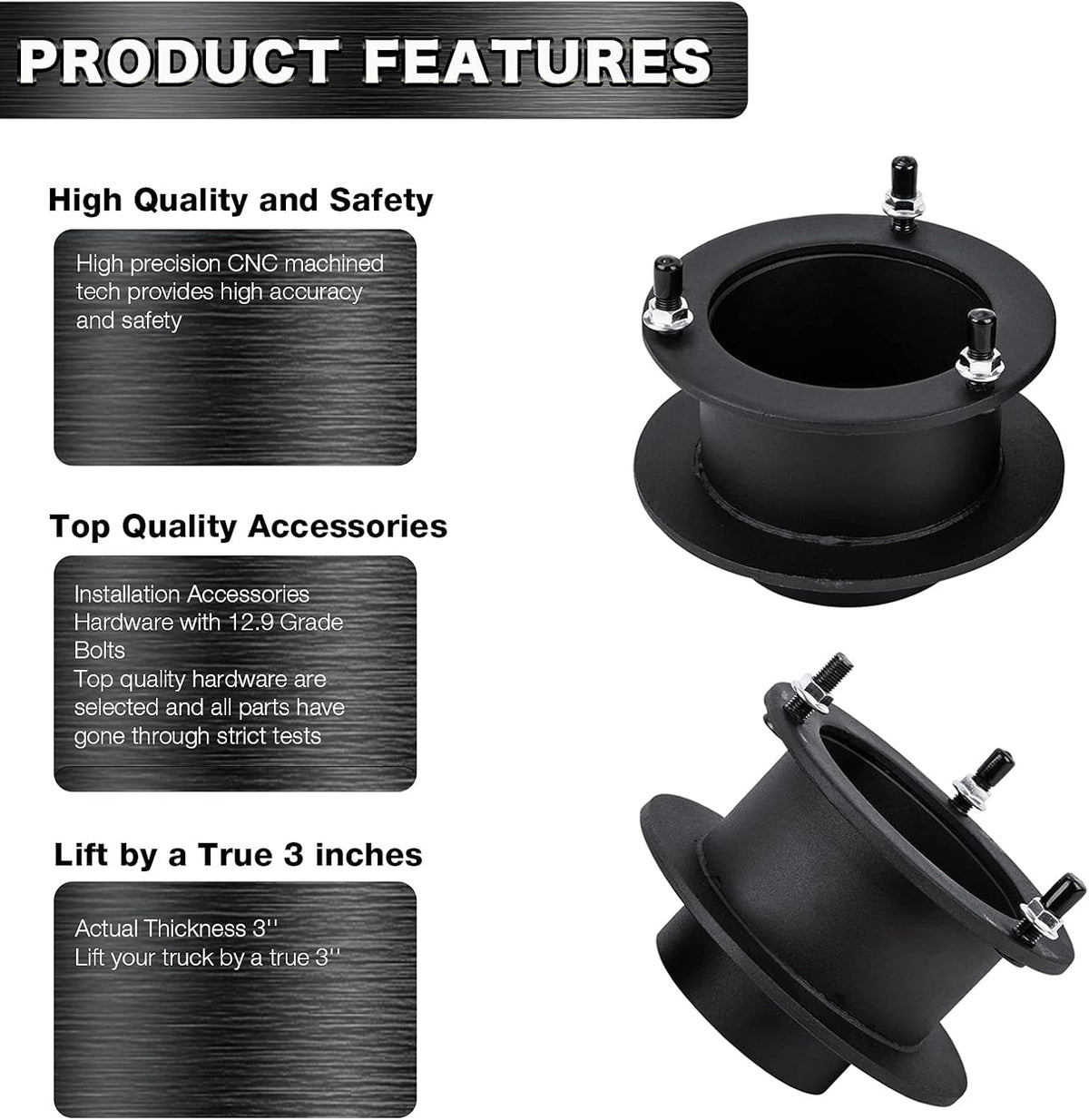 2 Front Leveling Lift Kits for 4WD Dodge Ram 1500 2500 3500 Trucks E5706