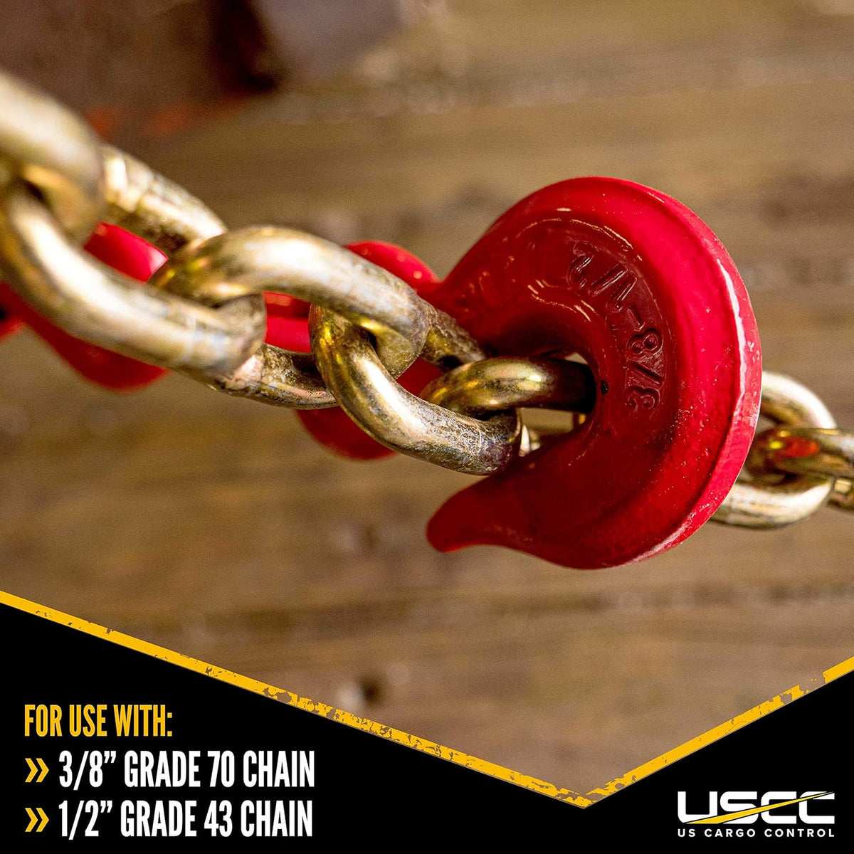 3/8 Inch x 1/2 Inch Lever Chain Binder 4 Pack C698718