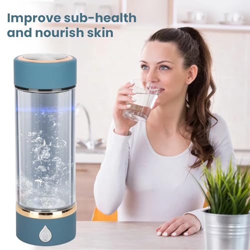 Blue Portable Hydrogen Water Ionizer Machine 380ml K804654