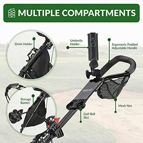 3 Wheel Lightweight Golf Push Cart A361605