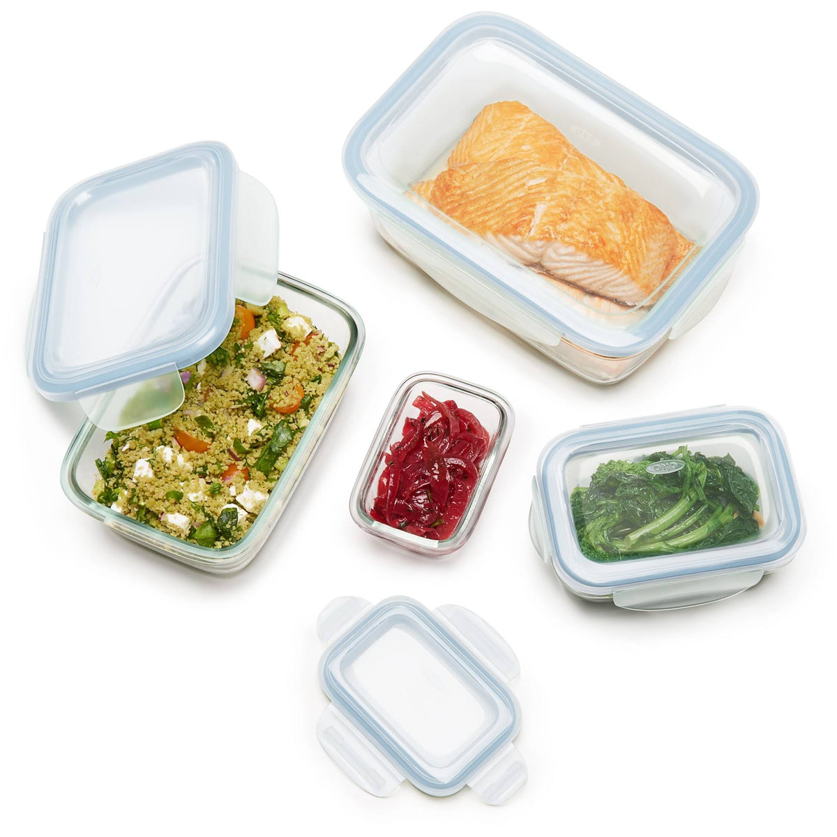 8pc Glass Food Storage Container Set P2577