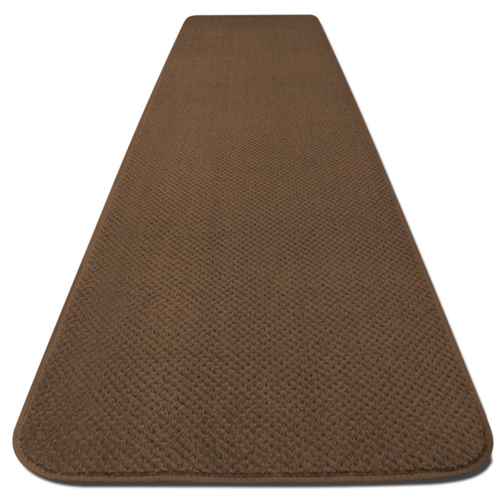 Skid-Resistant Carpet Runner Toffee Brown 10 ft. x 48 in. E148112