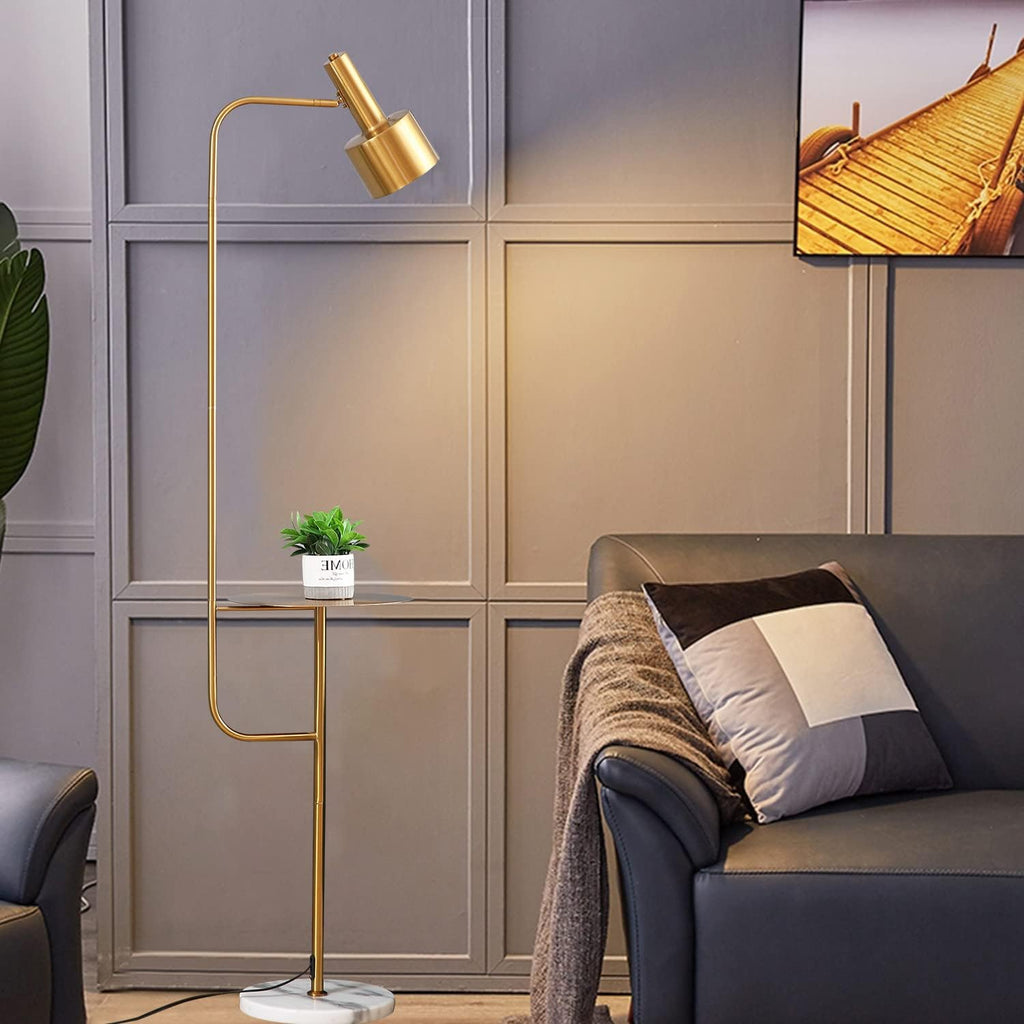 Floor Lamp with Tray and Foot Switch V74097