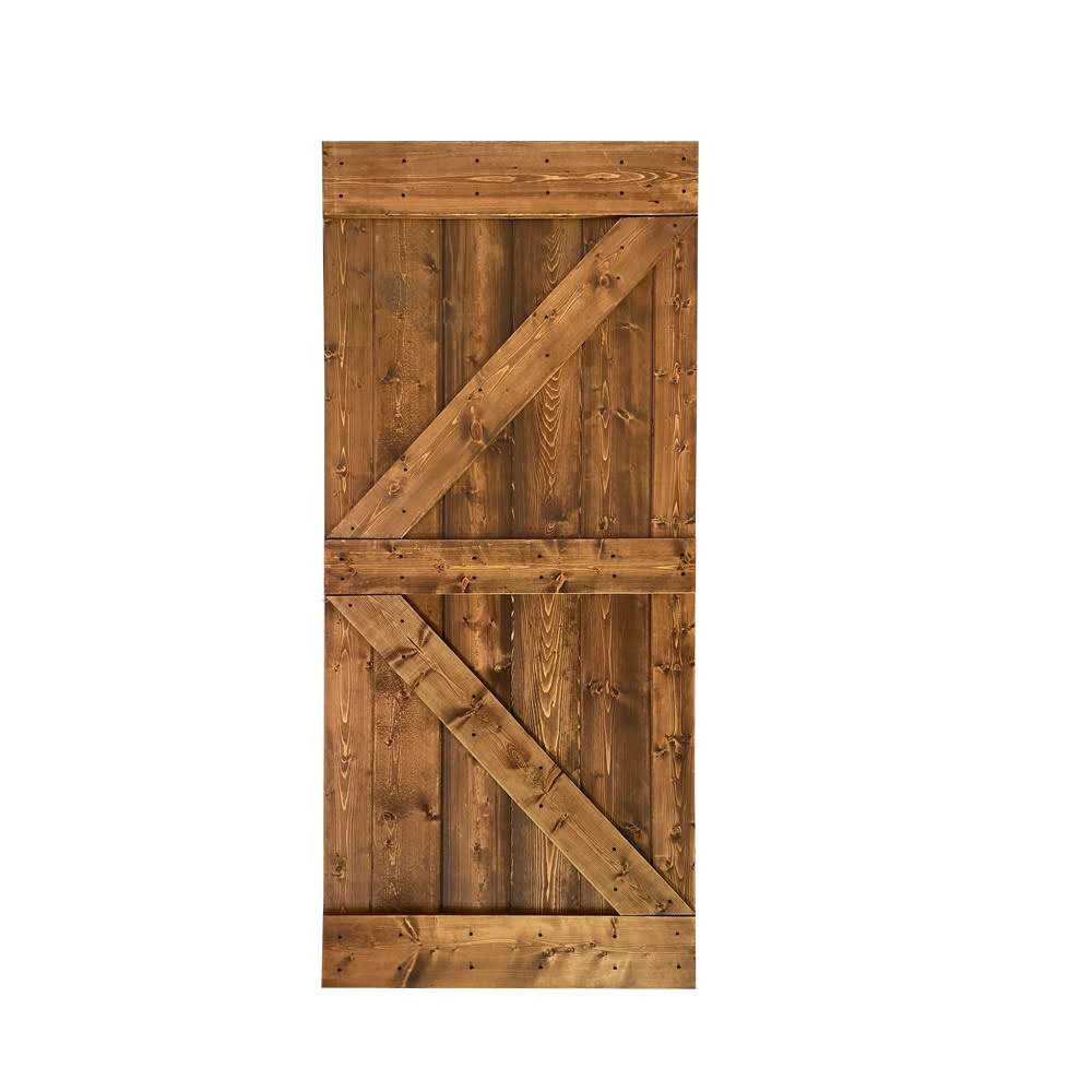 42 in. x 84 in. Solid Pine Wood Interior Sliding Barn Door Slab I91894