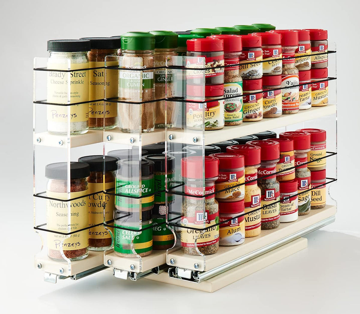 Cabinet Mounted Spice Rack with 3 Drawers O41872