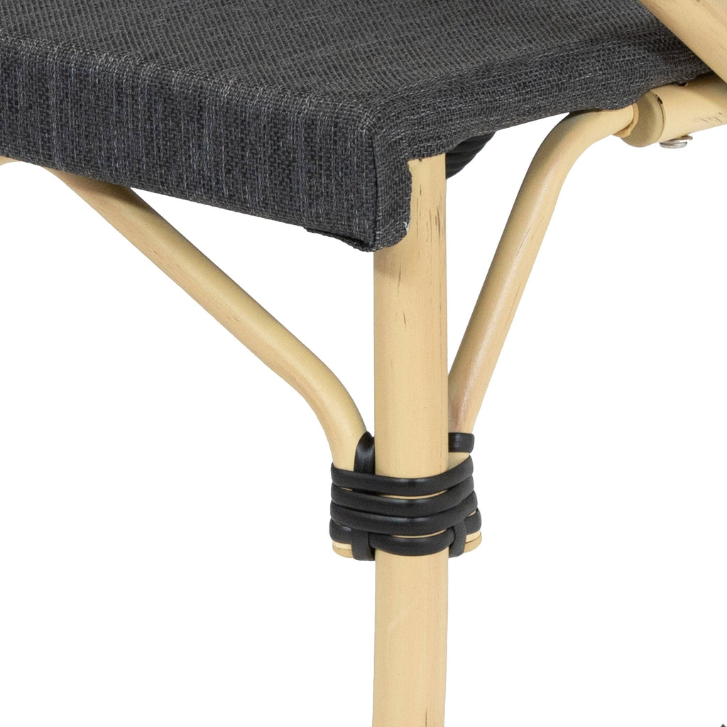 Natural Tone Patio Side Chairs Set of 2 A130009