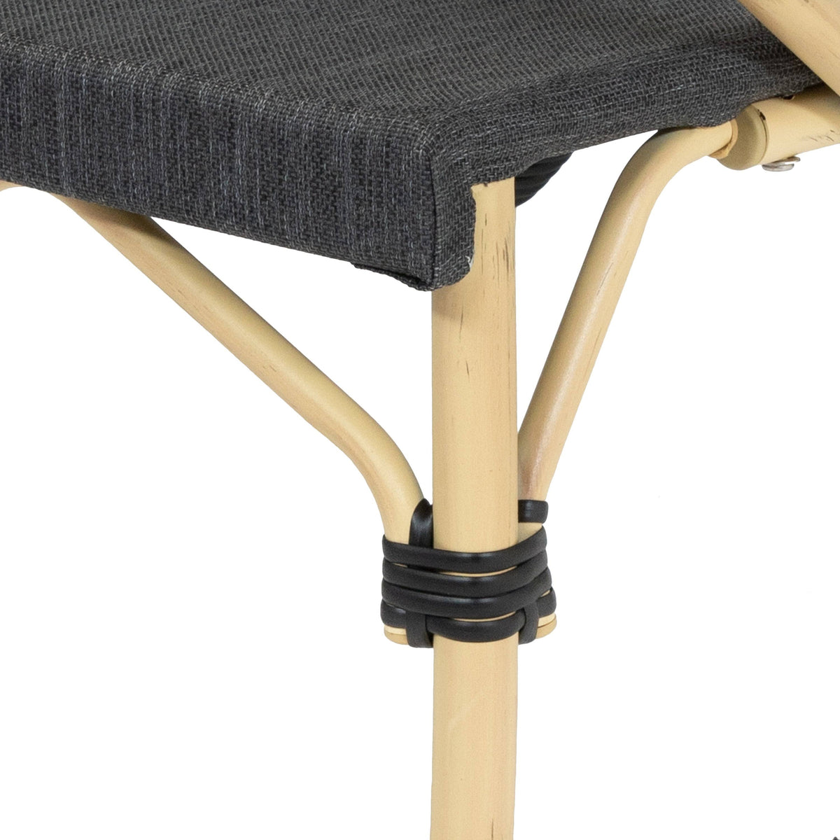 Natural Tone Patio Side Chairs Set of 2 A130009