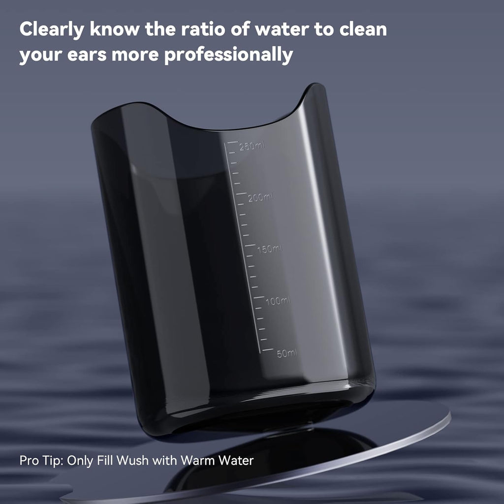 Ear Wax Removal Electric Ear Irrigation Flushing System Water Powered Ear Cleaner with 4 Pressure Modes USB Rechargeable W857633