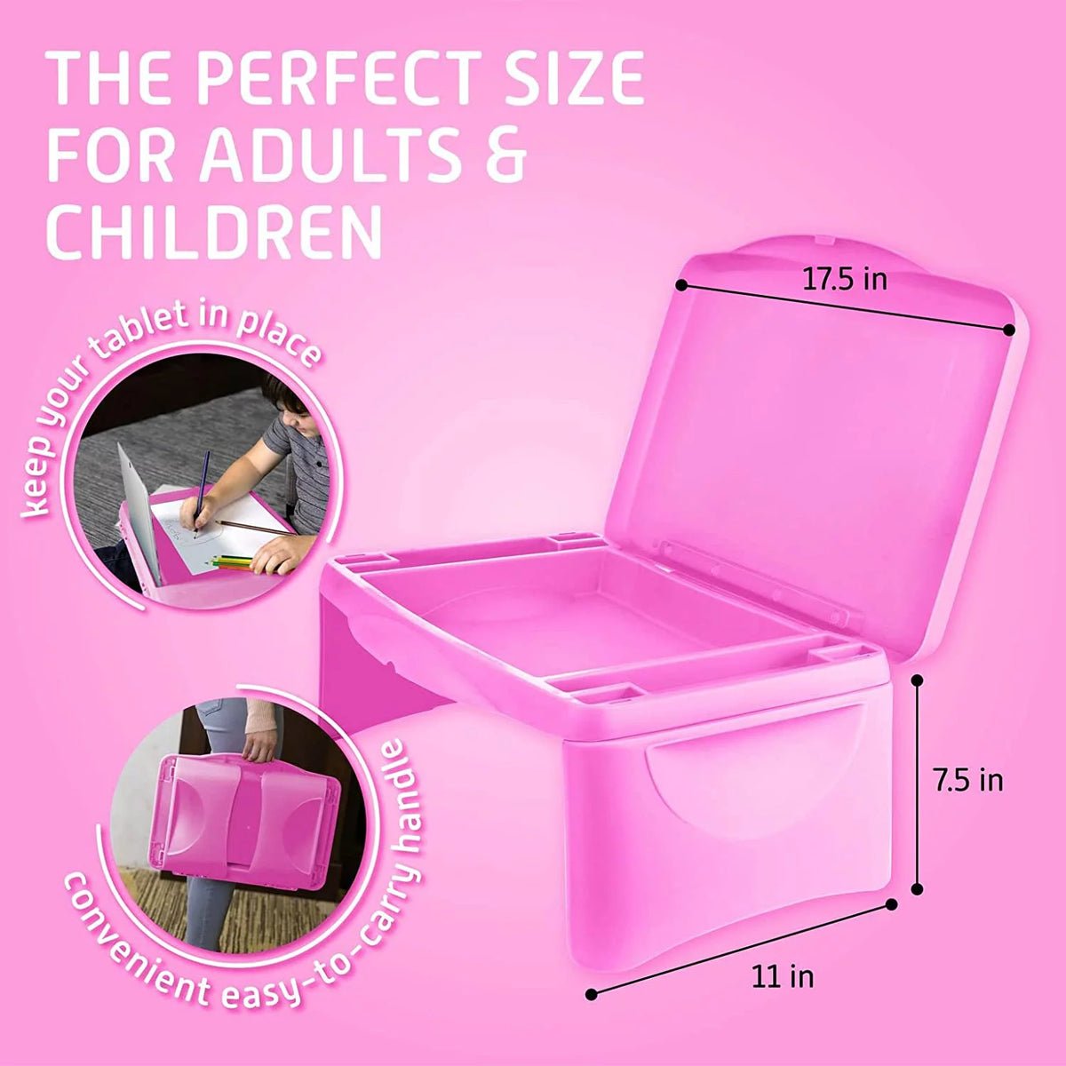 Pink Folding Lap Desk T9598