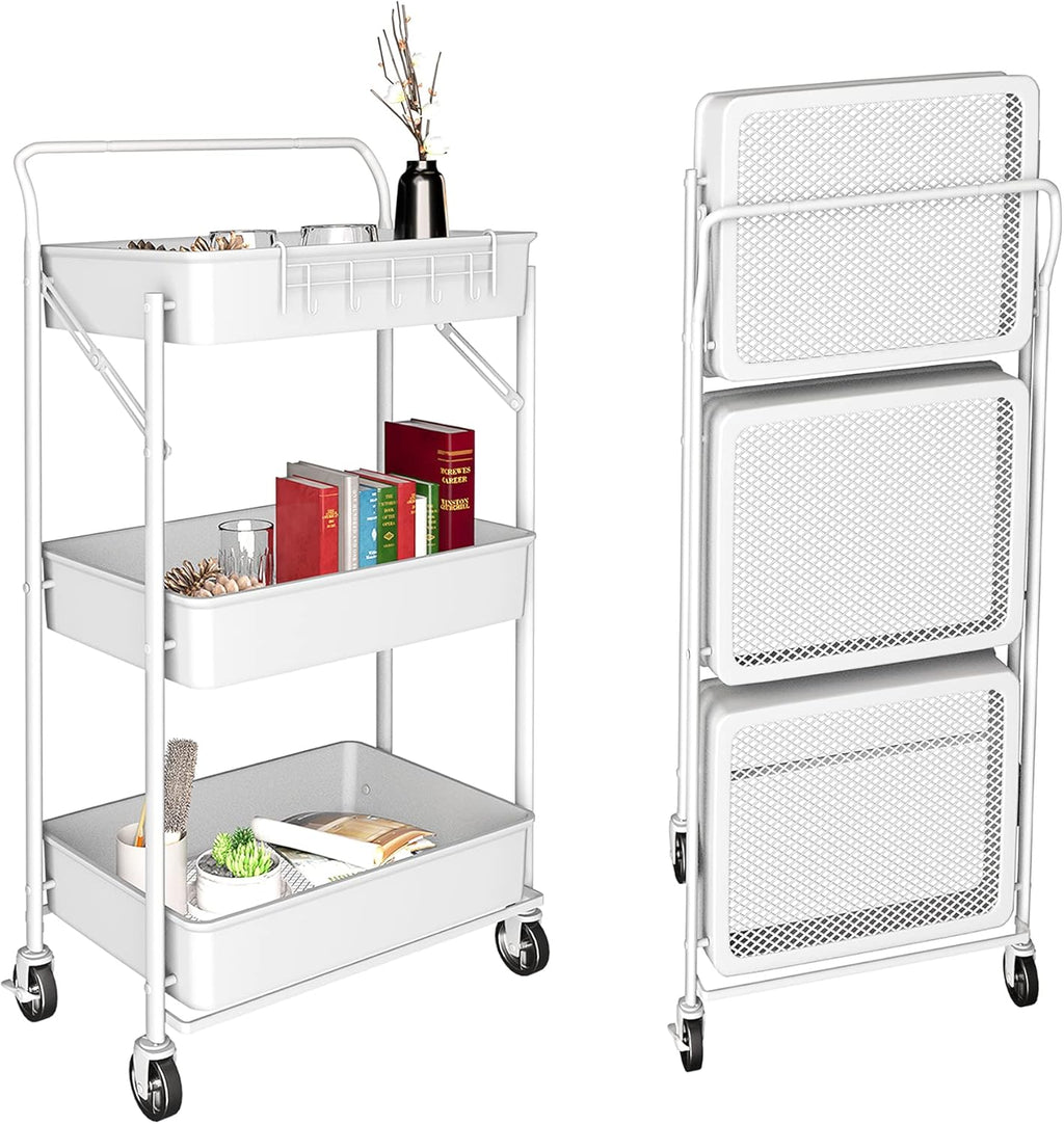 3 Tier Rolling Cart with Wheels N3037