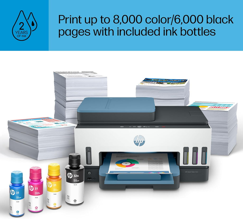 Wireless All-in-One Ink Tank Printer with Refillable Ink Tank R771713