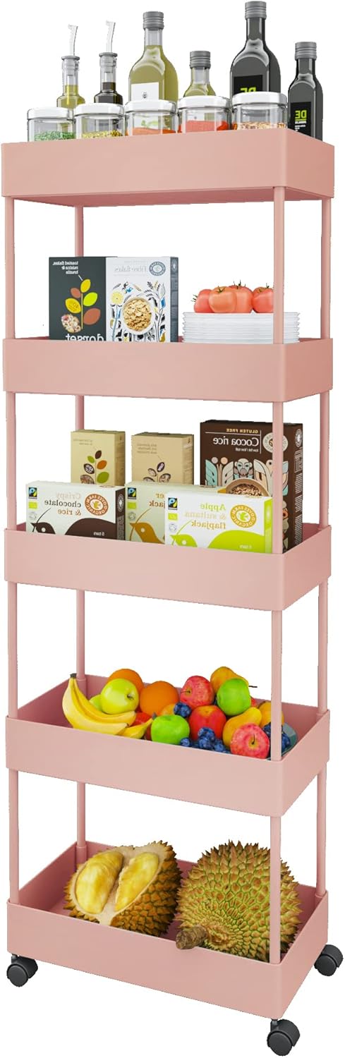 5 Tier Rolling Storage Cart C967009