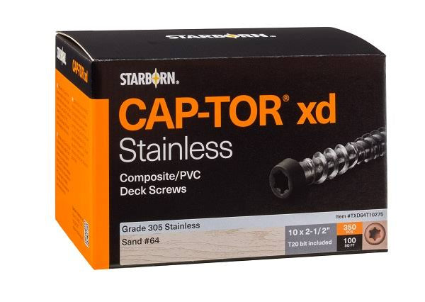 #10 x 2-1/2 Stainless Steel Composite Deck Screws K74092