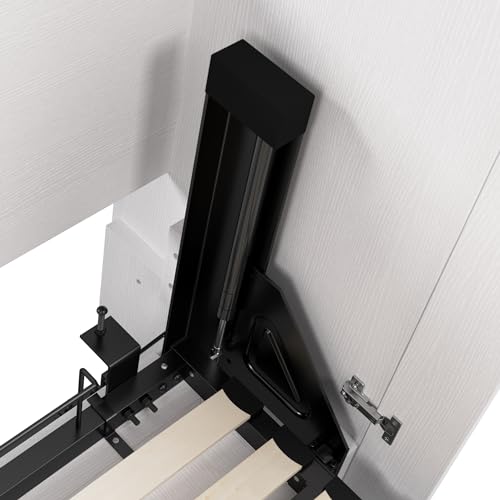 Pure White Oak Full Murphy Bed with Closet Organizers A34190