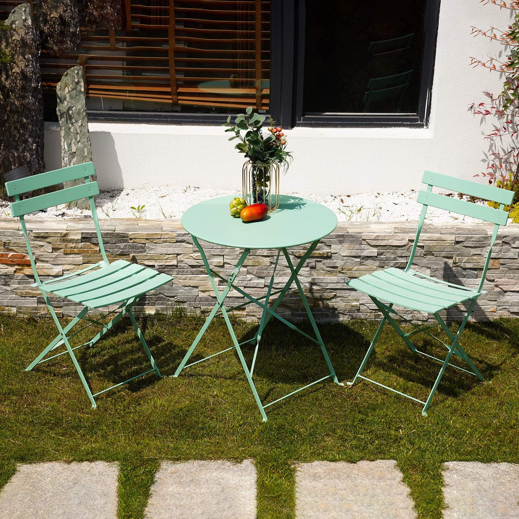3pc Metal Folding Bistro Set M794